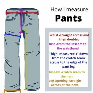 Pants Sizing Chart